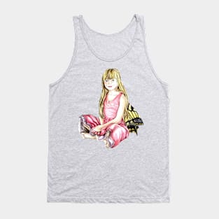 Pink Flower Fairy Tank Top